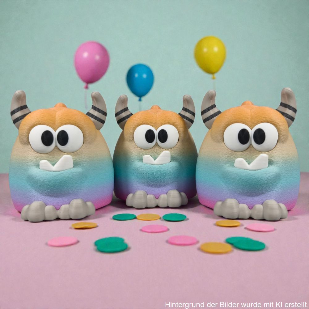 Mutmachmonster in 3D-Druck, Symbolbild – Darstellung wurde mit künstlicher Intelligenz erstellt